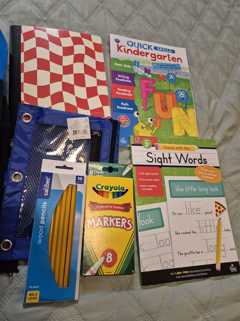 Spiderman Kids Backpack Red Blue Black with School Supplies - Picture 3 of 4